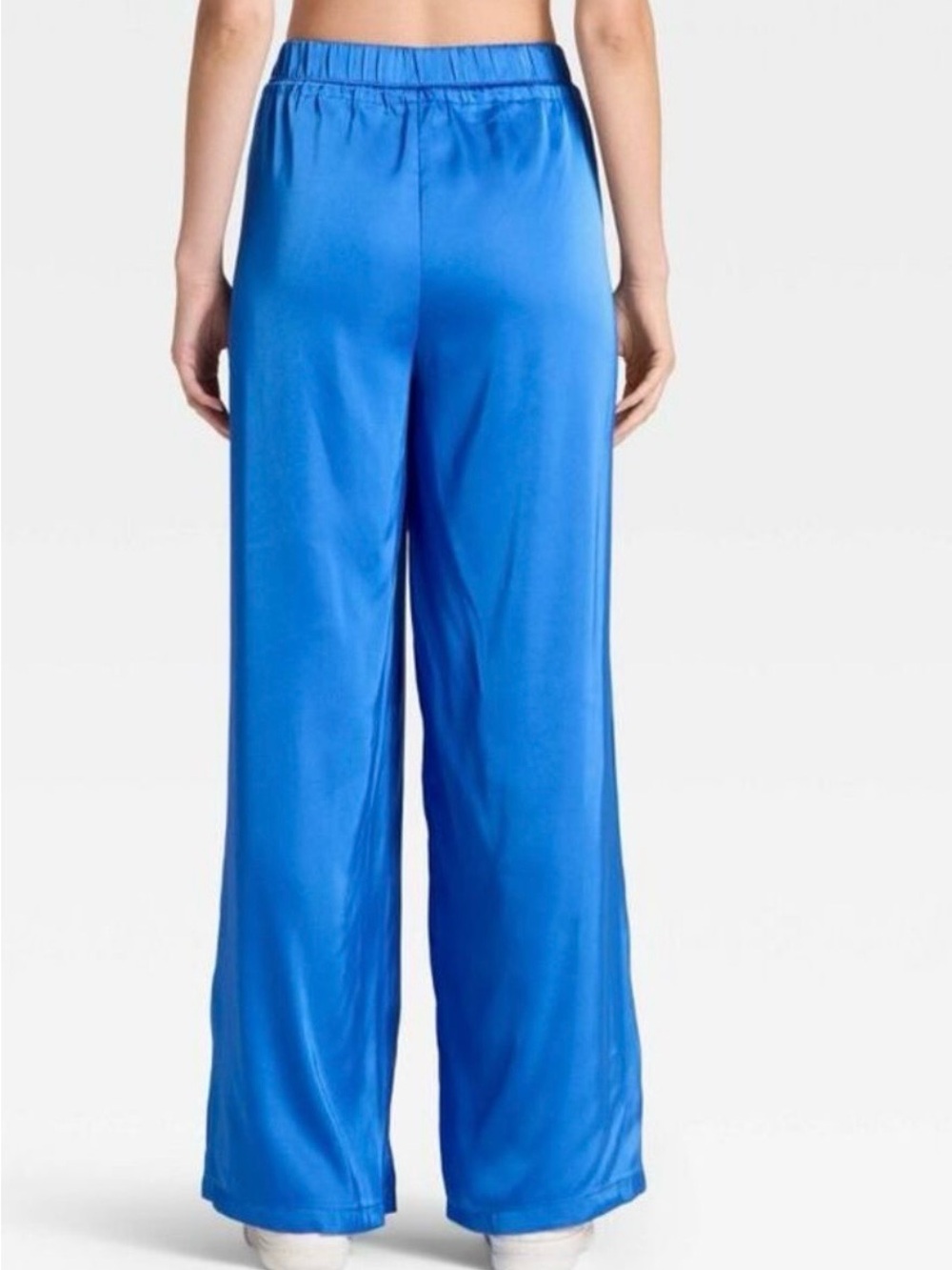 JoyLab Satin Tear Away Track Pants Blue Teal Side Stripe Size - Picture 2 of 9